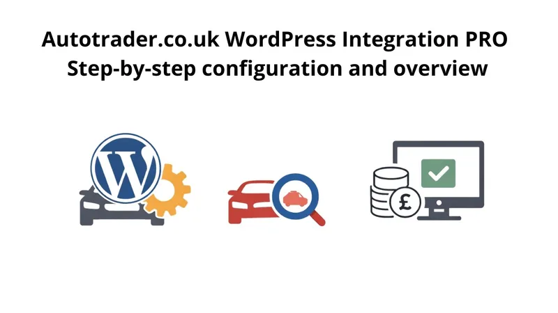 Title card of the video about configuring the Autotrader WordPress Integration PRO plugin